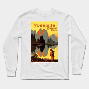 Vintage Travel Poster USA Yosemite National Park Long Sleeve T-Shirt